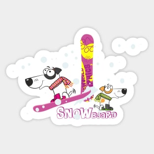 SNOWboard Sticker